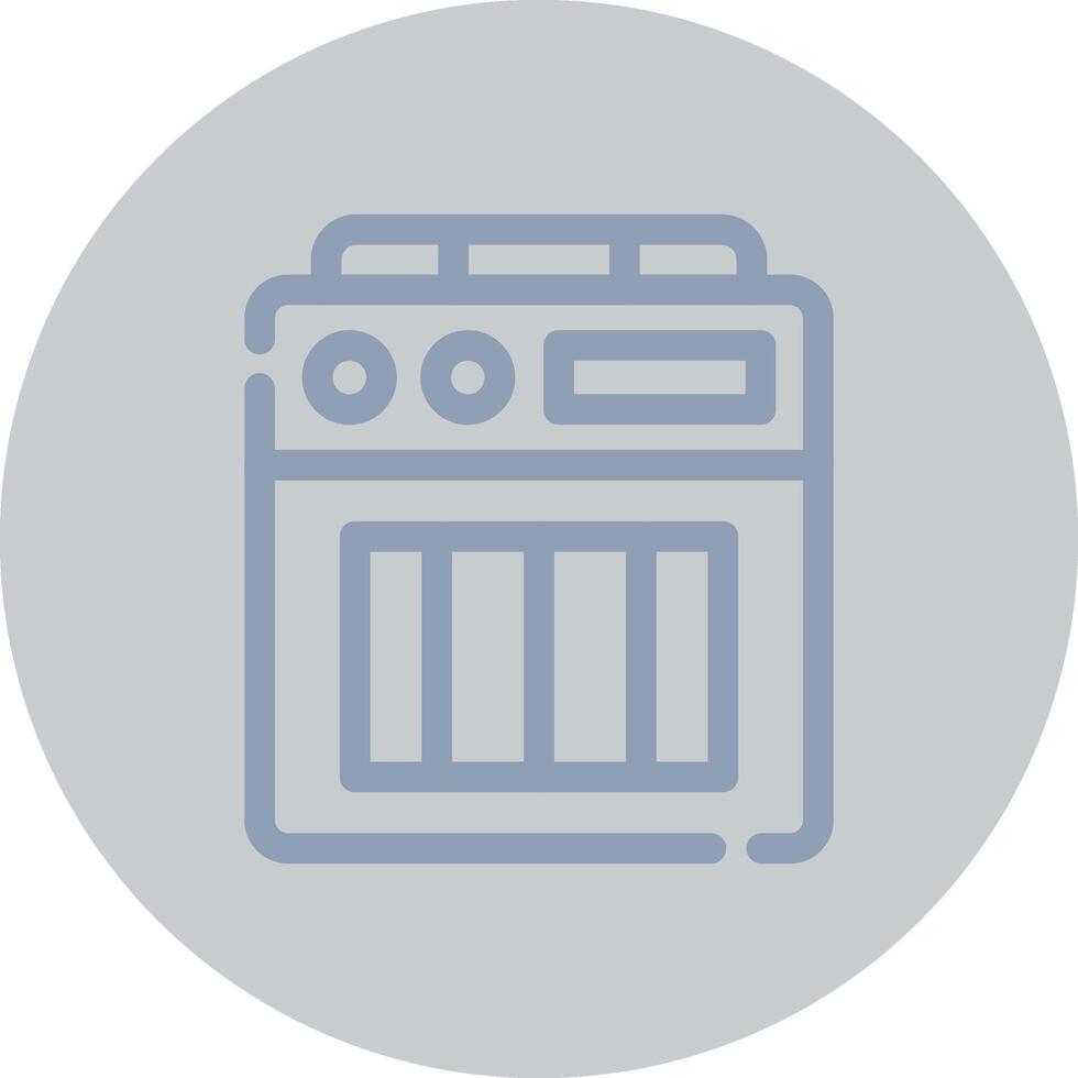 Amplifier Box Creative Icon Design vector
