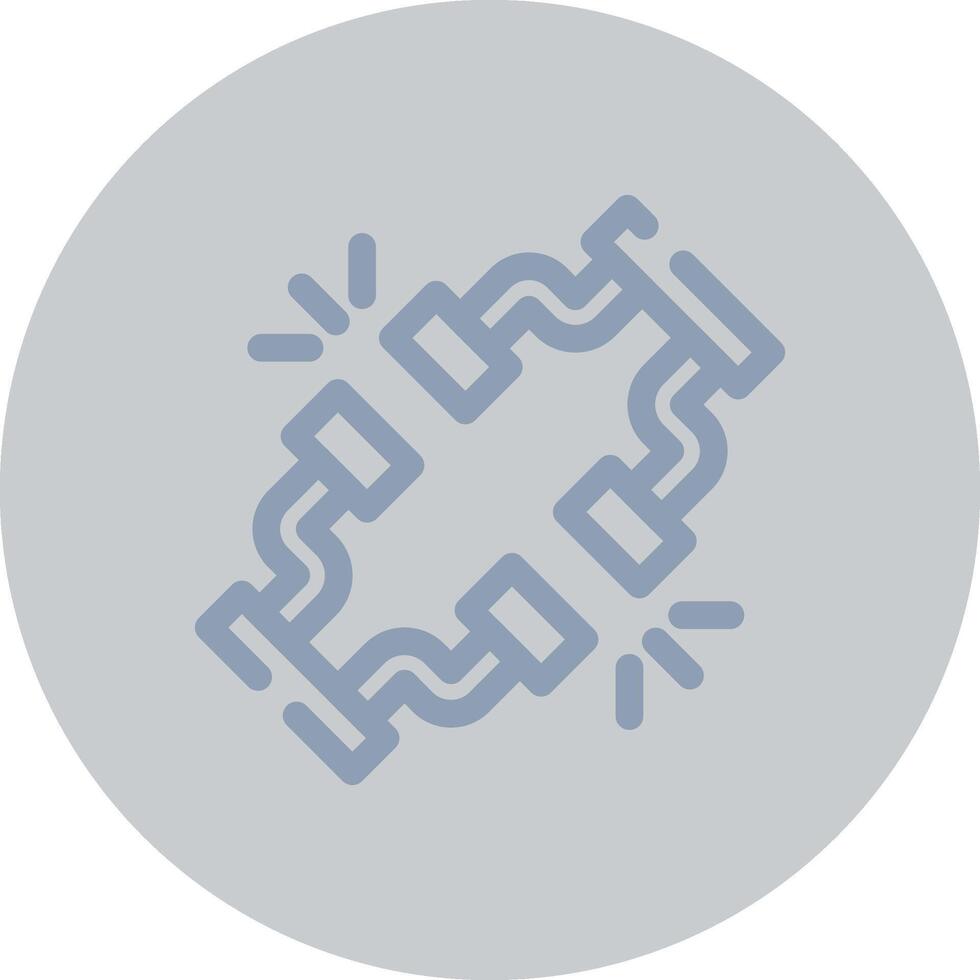 Broken Wire Creative Icon Design vector
