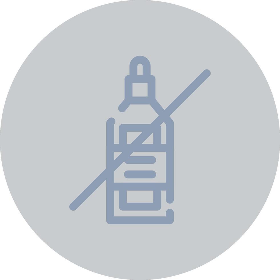 No Wine Creative Icon Design vector