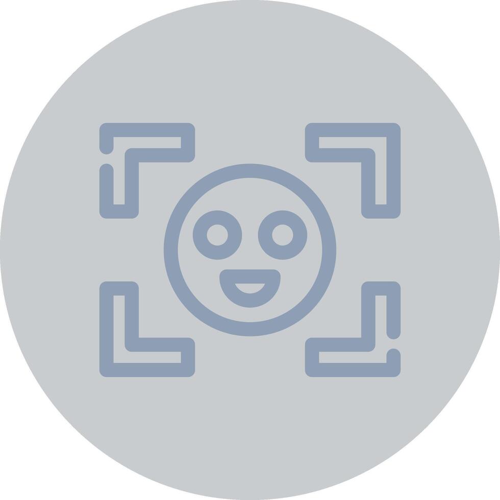 Face Detection Creative Icon Design vector