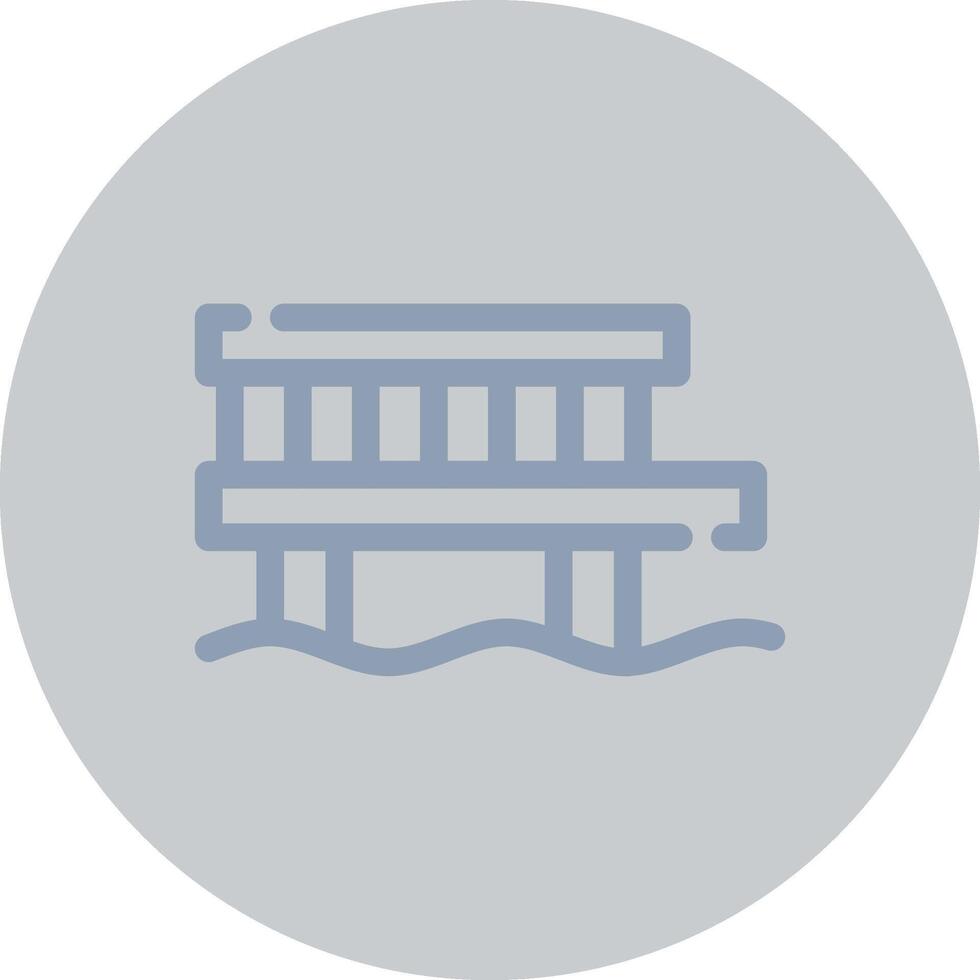 Pier Creative Icon Design vector