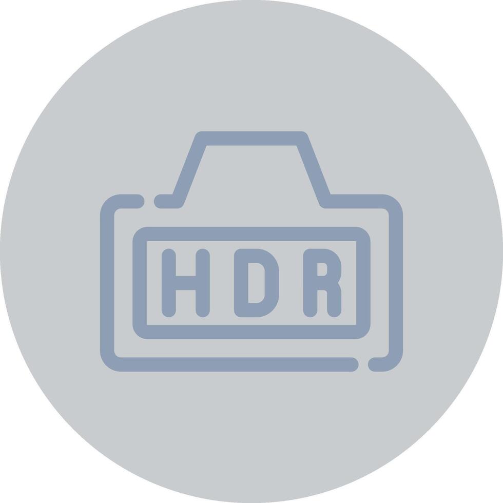 Hdr Creative Icon Design vector
