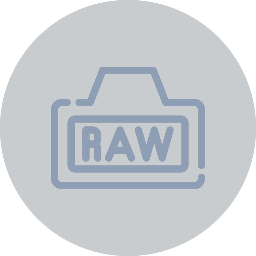 Raw Creative Icon Design vector