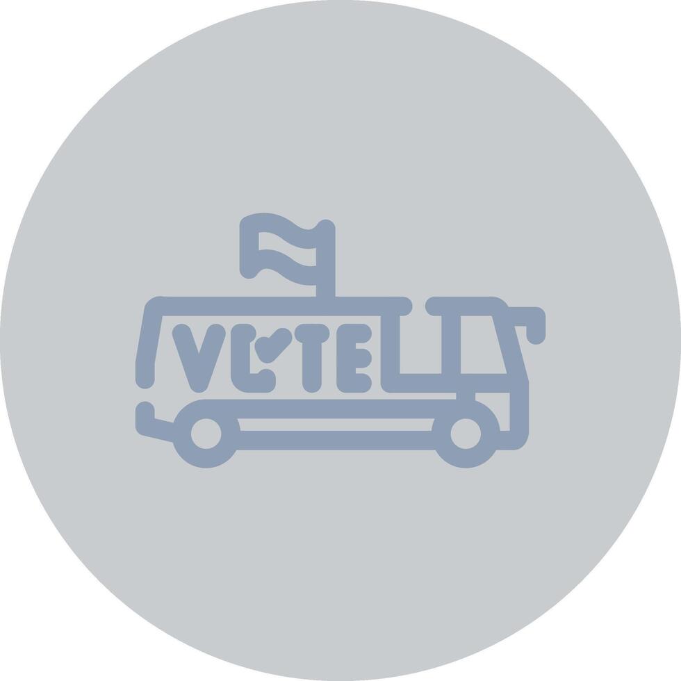 Bus Creative Icon Design vector