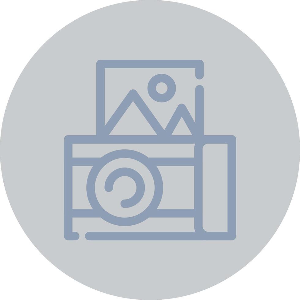 Instant Camera Creative Icon Design vector