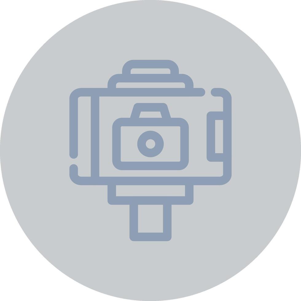 Selfie Stick Creative Icon Design vector