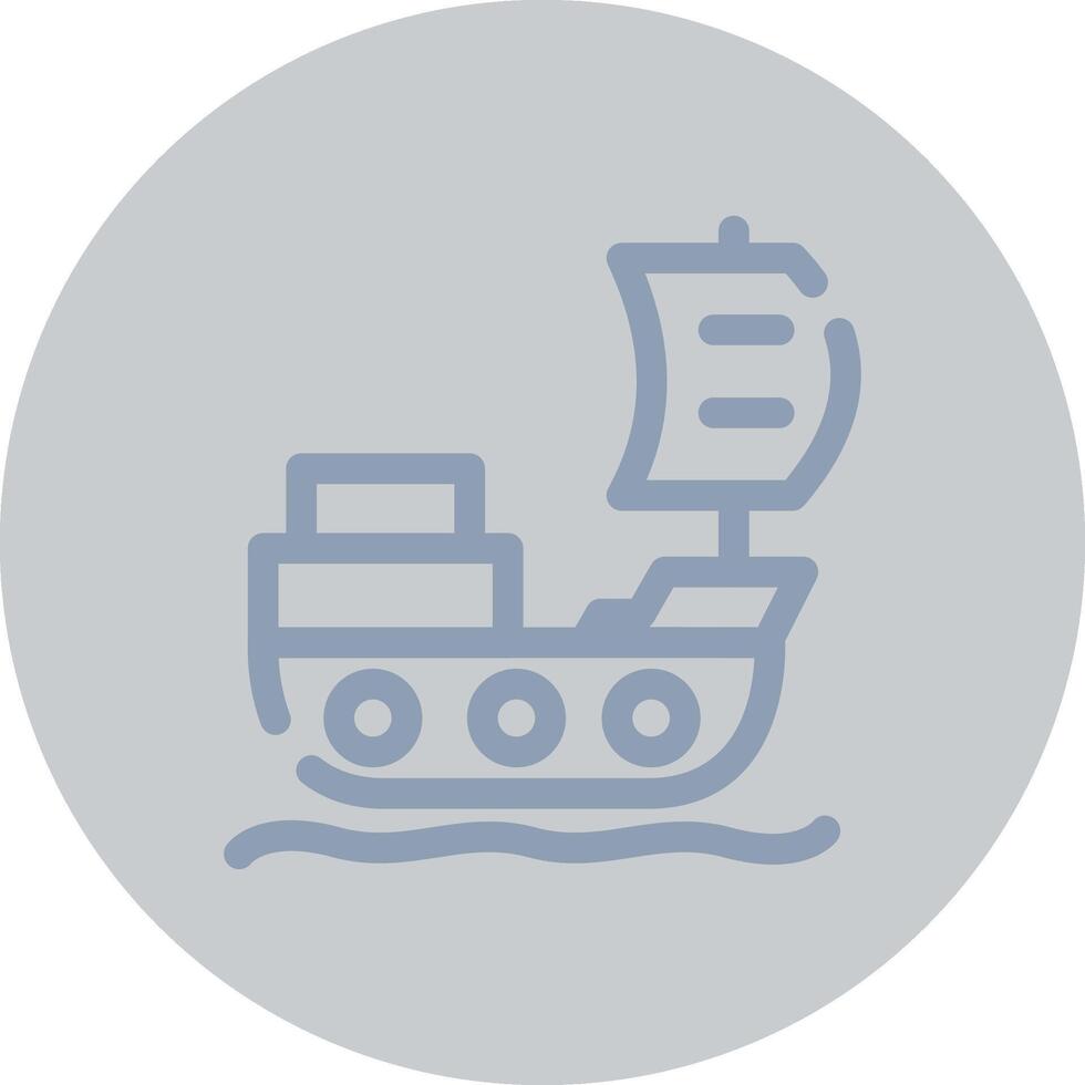 diseño de icono creativo de barco pirata vector