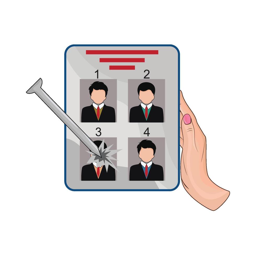 illustration of election vector