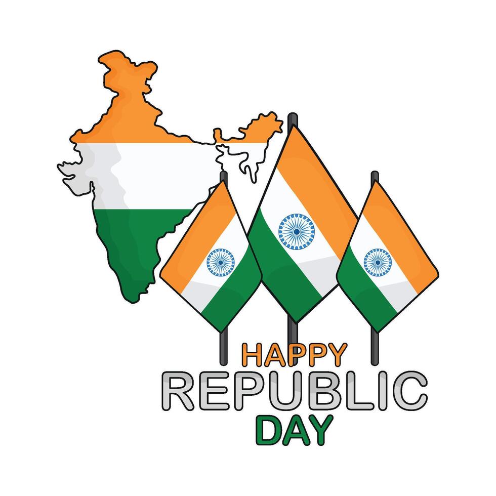 illustration of republic india day vector