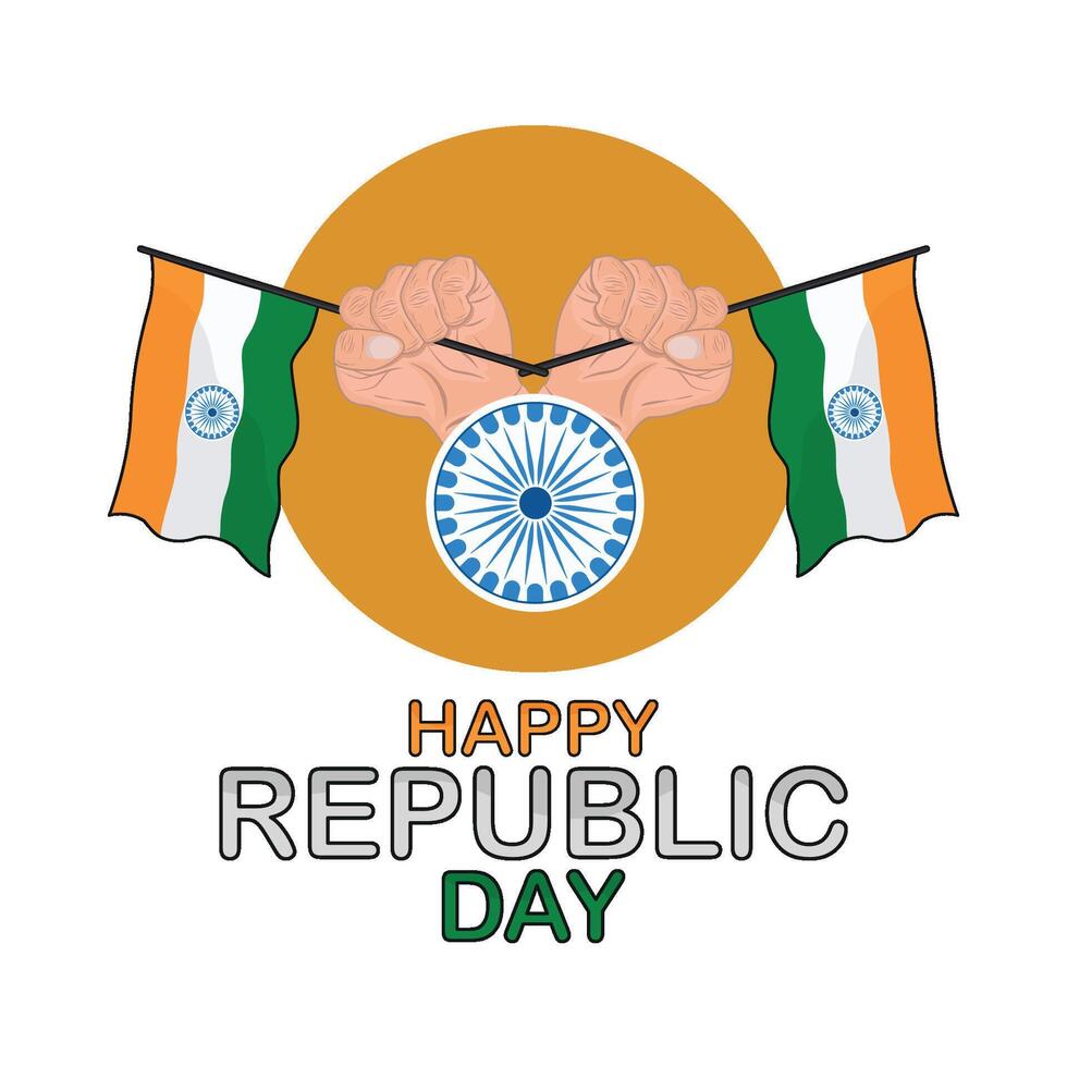 illustration of republic india day vector