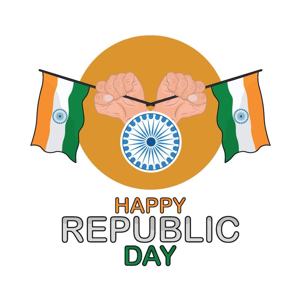 ilustración de república India día vector