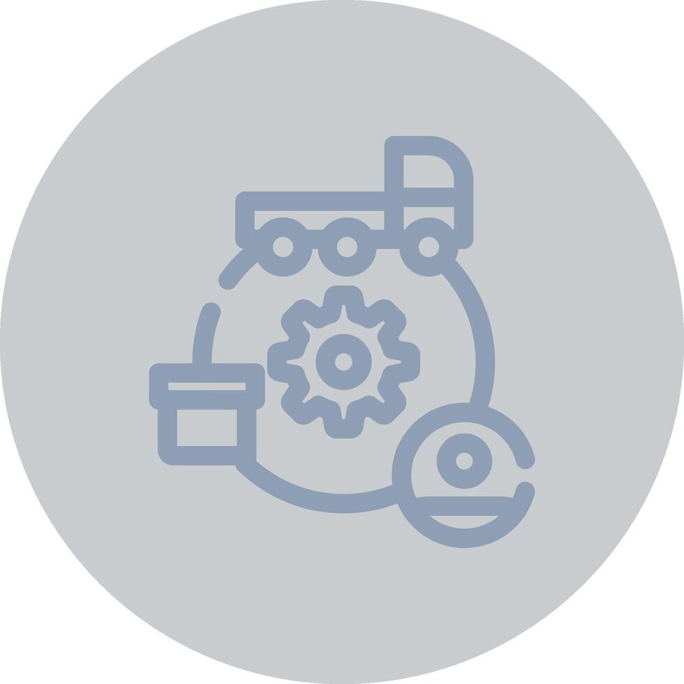 Supply Chain Creative Icon Design vector