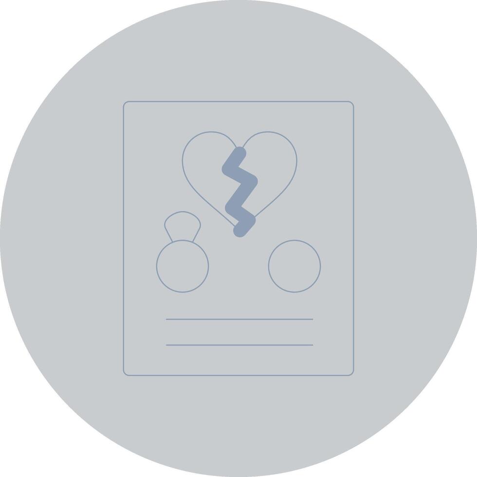 Divorce Creative Icon Design vector