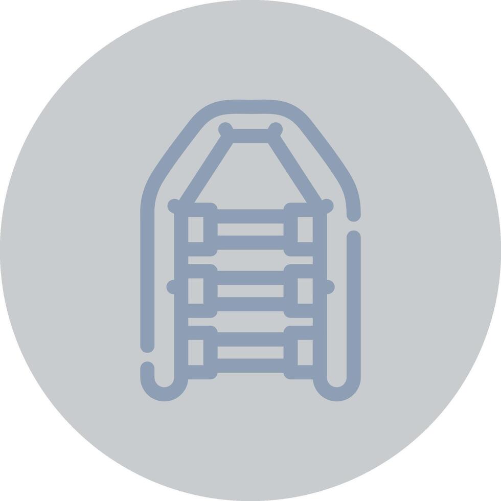 Inflatable Boat Creative Icon Design vector