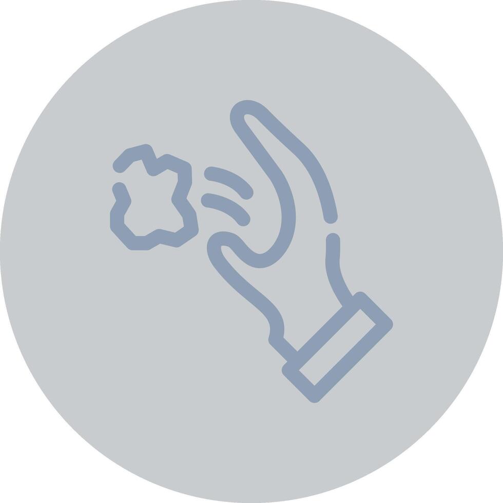 Throwing Trash Creative Icon Design vector