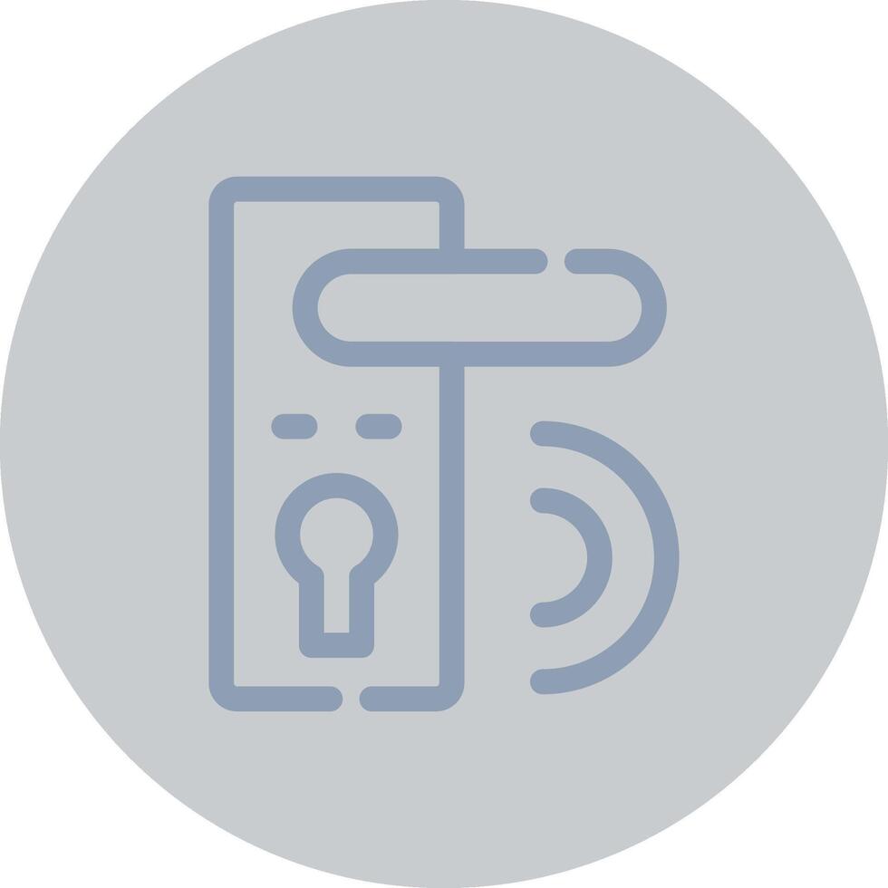 Door Lock Creative Icon Design vector