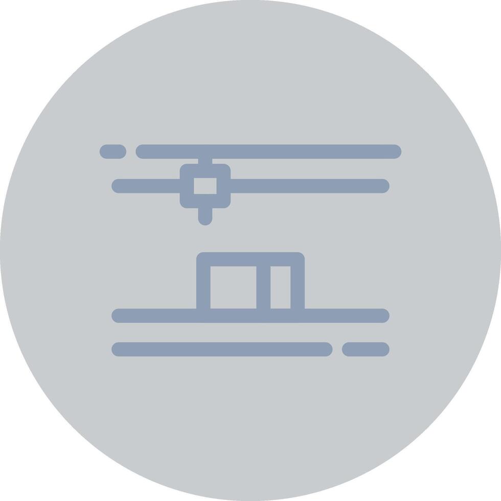 3D Printing Creative Icon Design vector