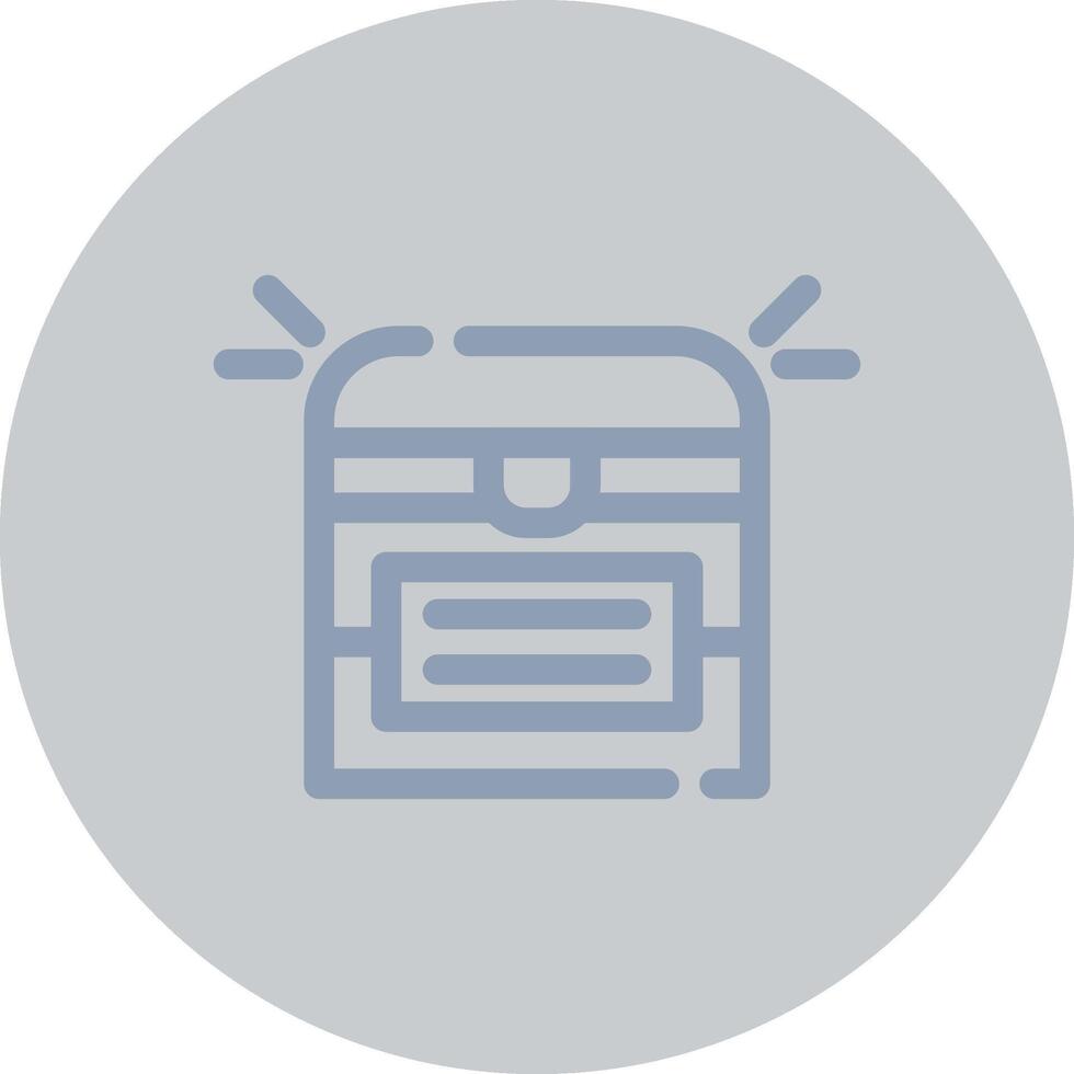 Treasure Chest Creative Icon Design vector