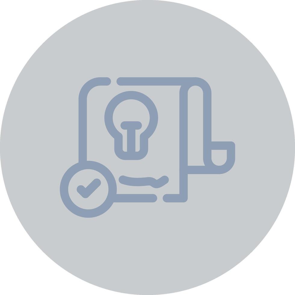 Patent Creative Icon Design vector
