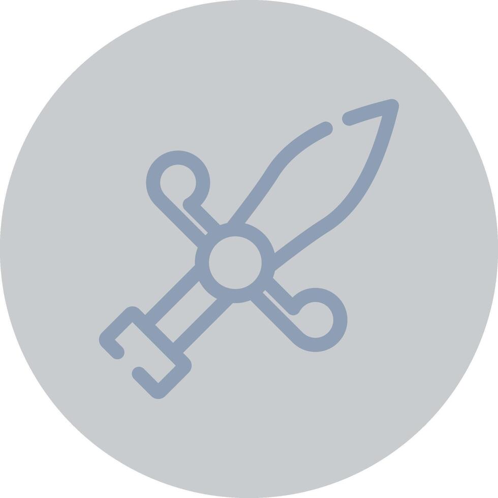 Dagger Creative Icon Design vector