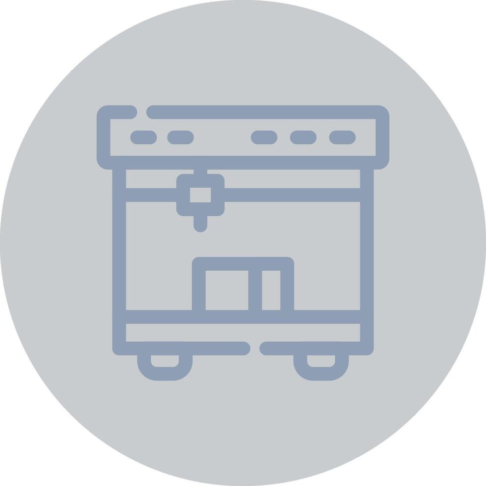 3D Printing Creative Icon Design vector