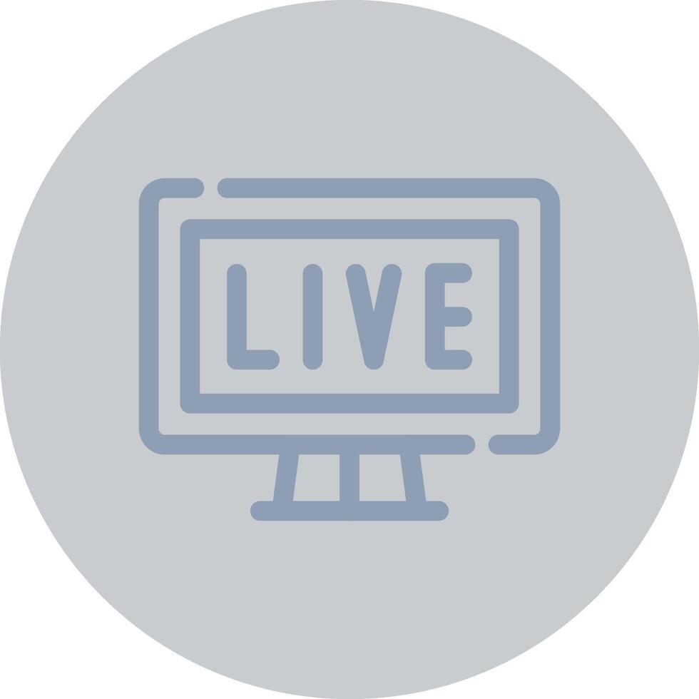 Live Streaming Creative Icon Design vector