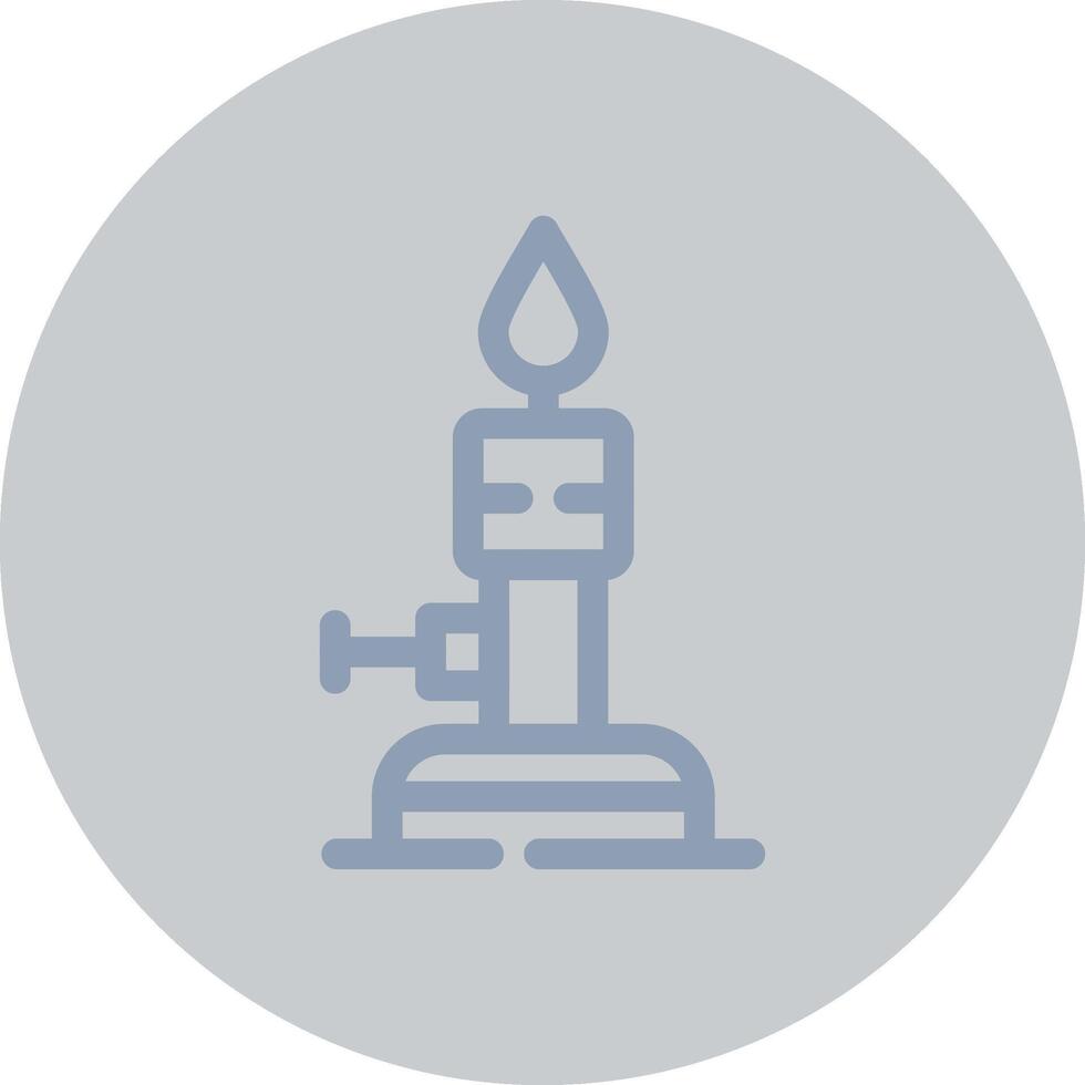 Bunsen Burner Creative Icon Design vector