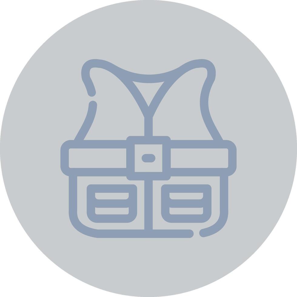 Fishing Vest Creative Icon Design vector