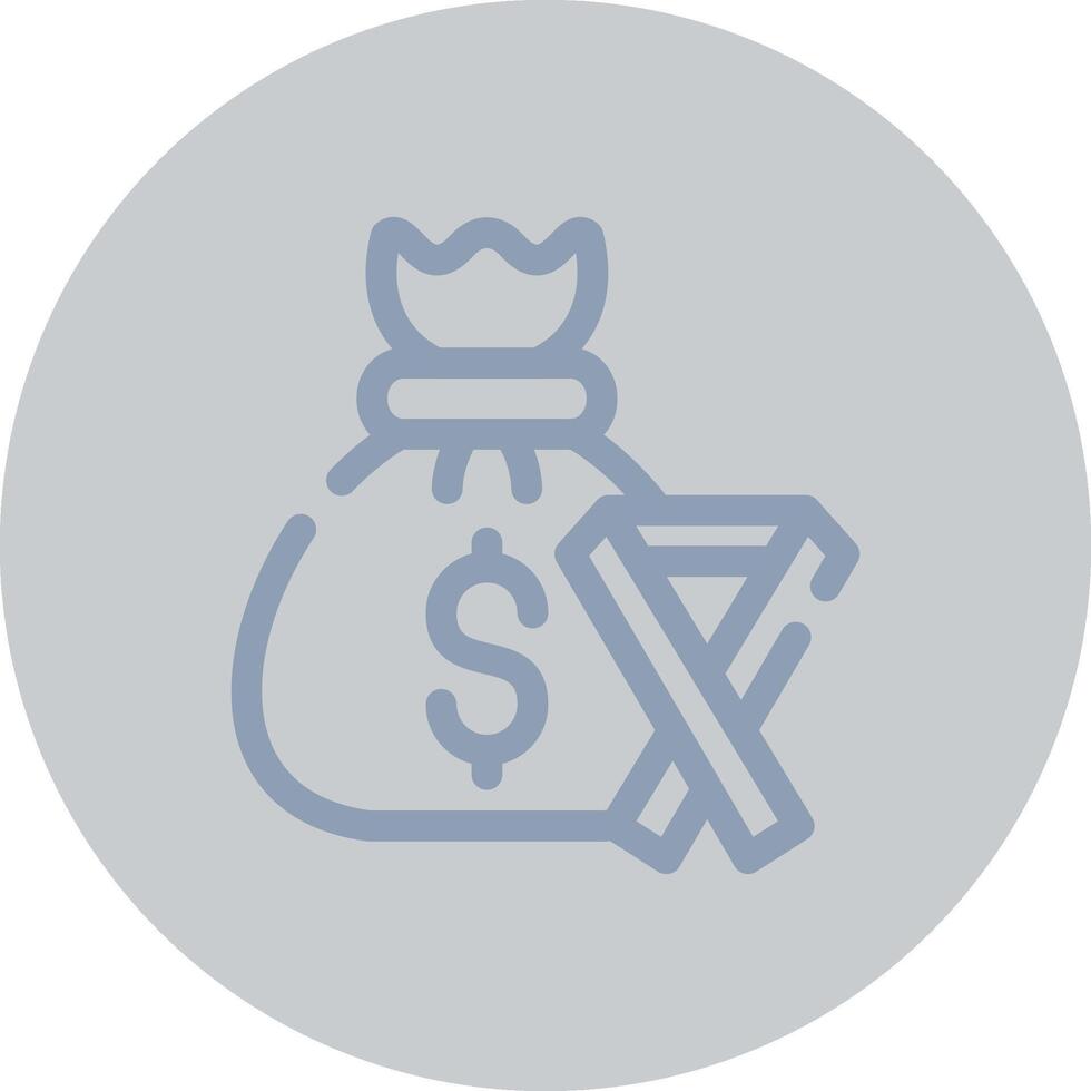 Money Bag Creative Icon Design vector