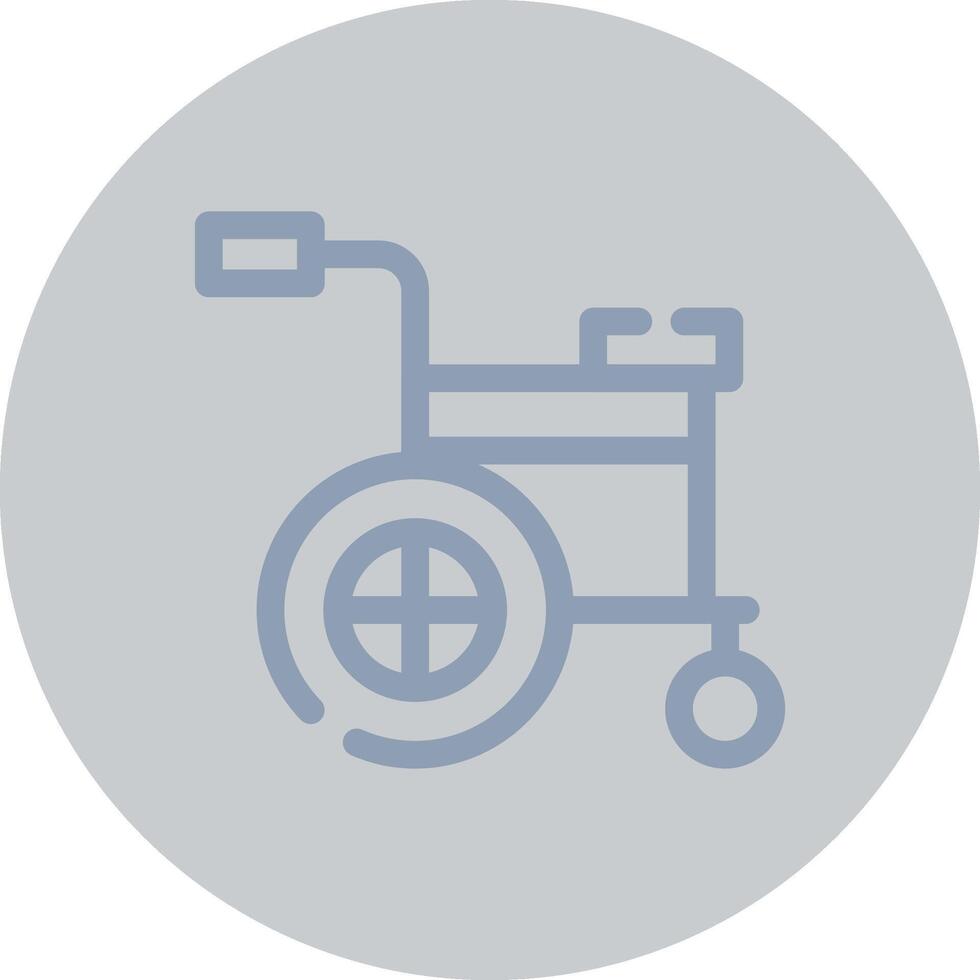 Wheelchair Creative Icon Design vector