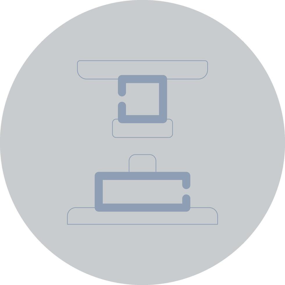 Press Machine Creative Icon Design vector