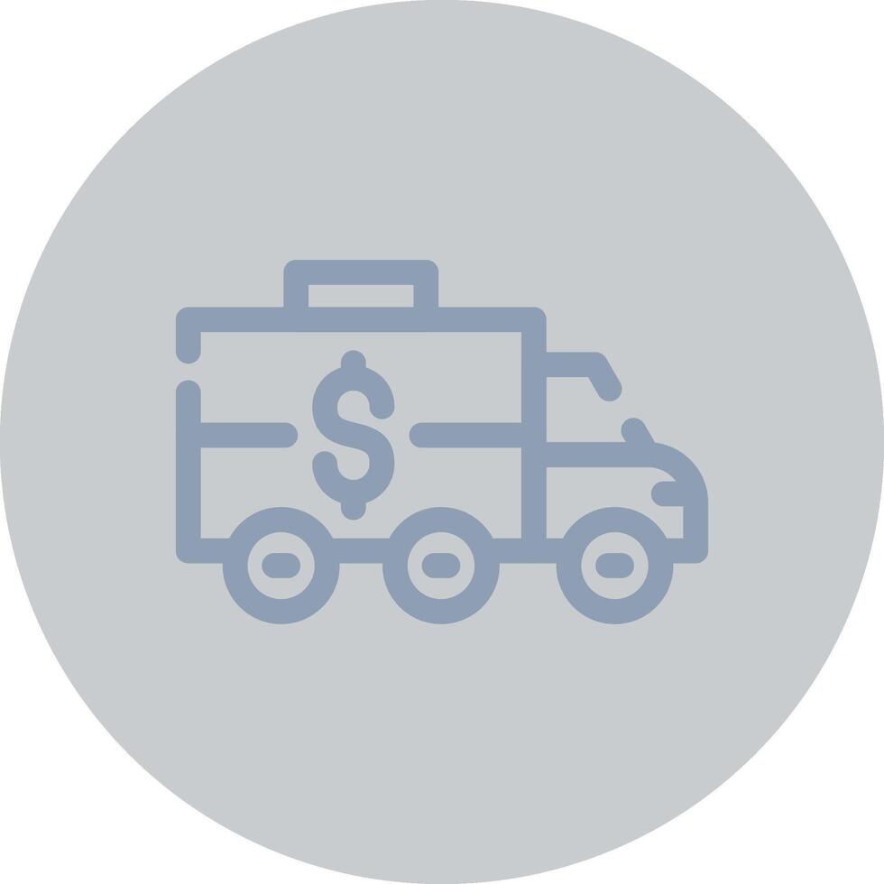 Bank Truck Creative Icon Design vector