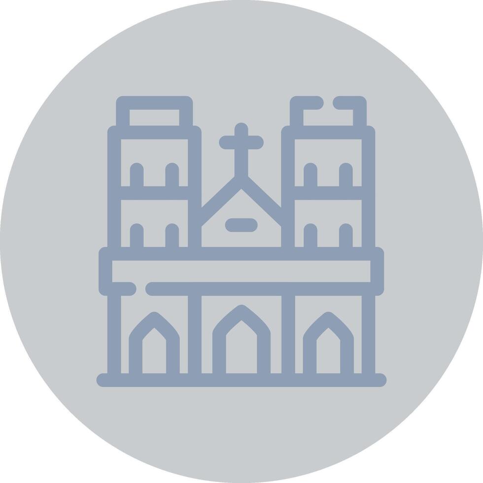 Notre Dame Creative Icon Design vector