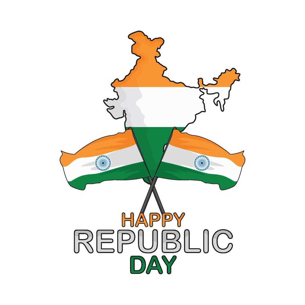 ilustración de república India día vector