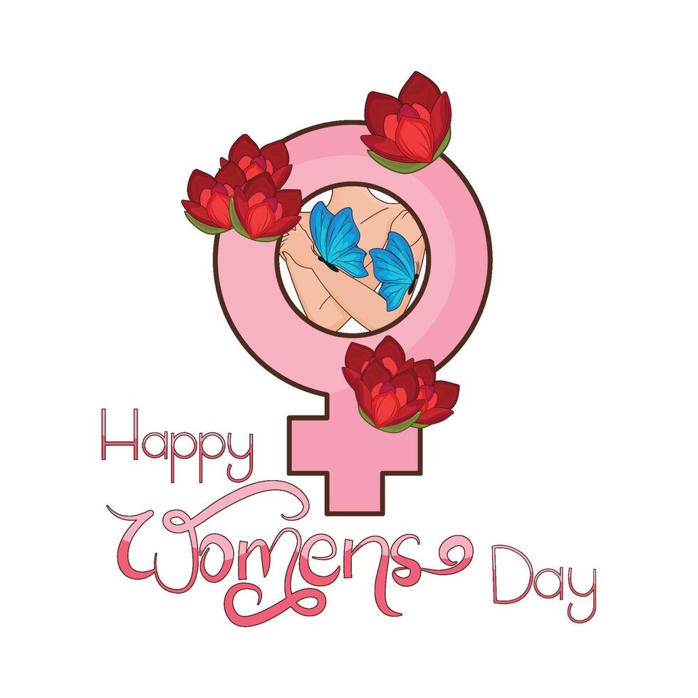 illustration of womens day vector