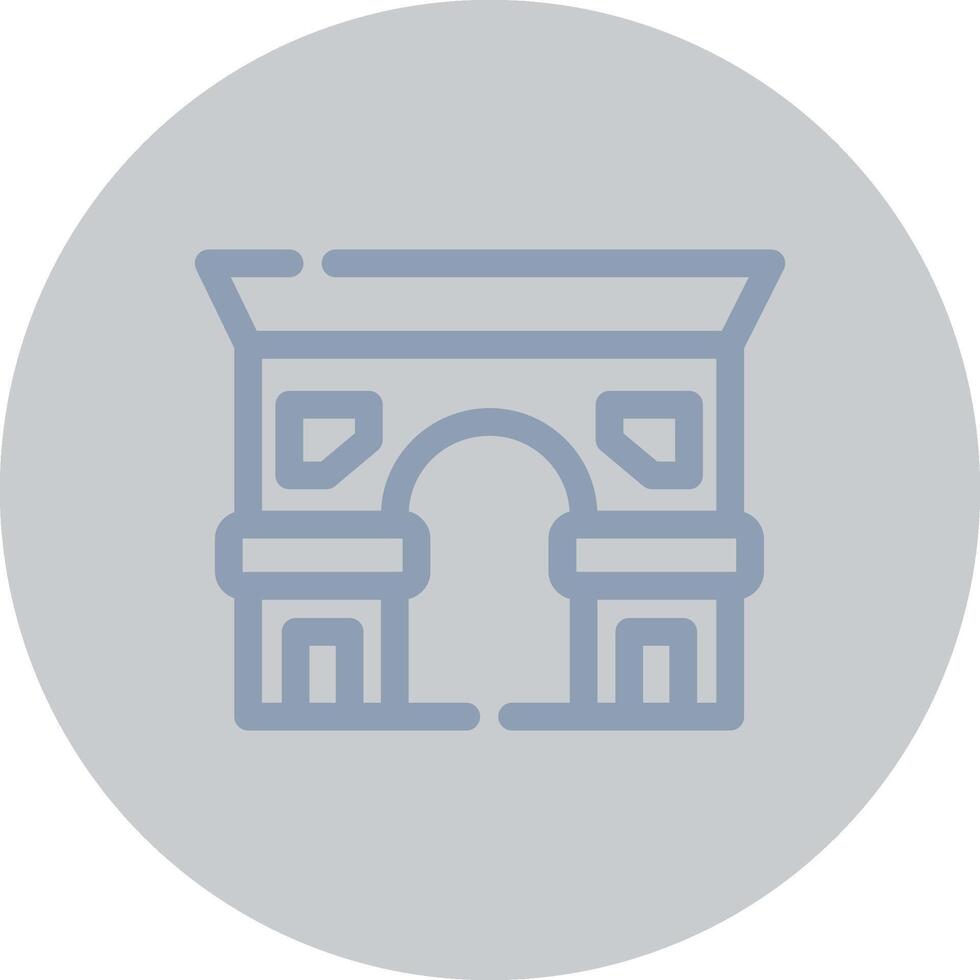 Arc De Triomphe Creative Icon Design vector