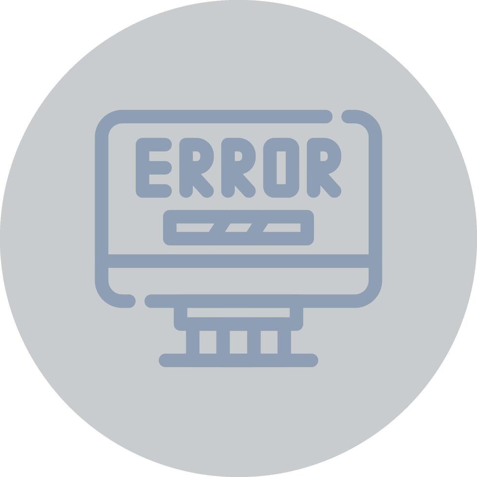Error Creative Icon Design vector