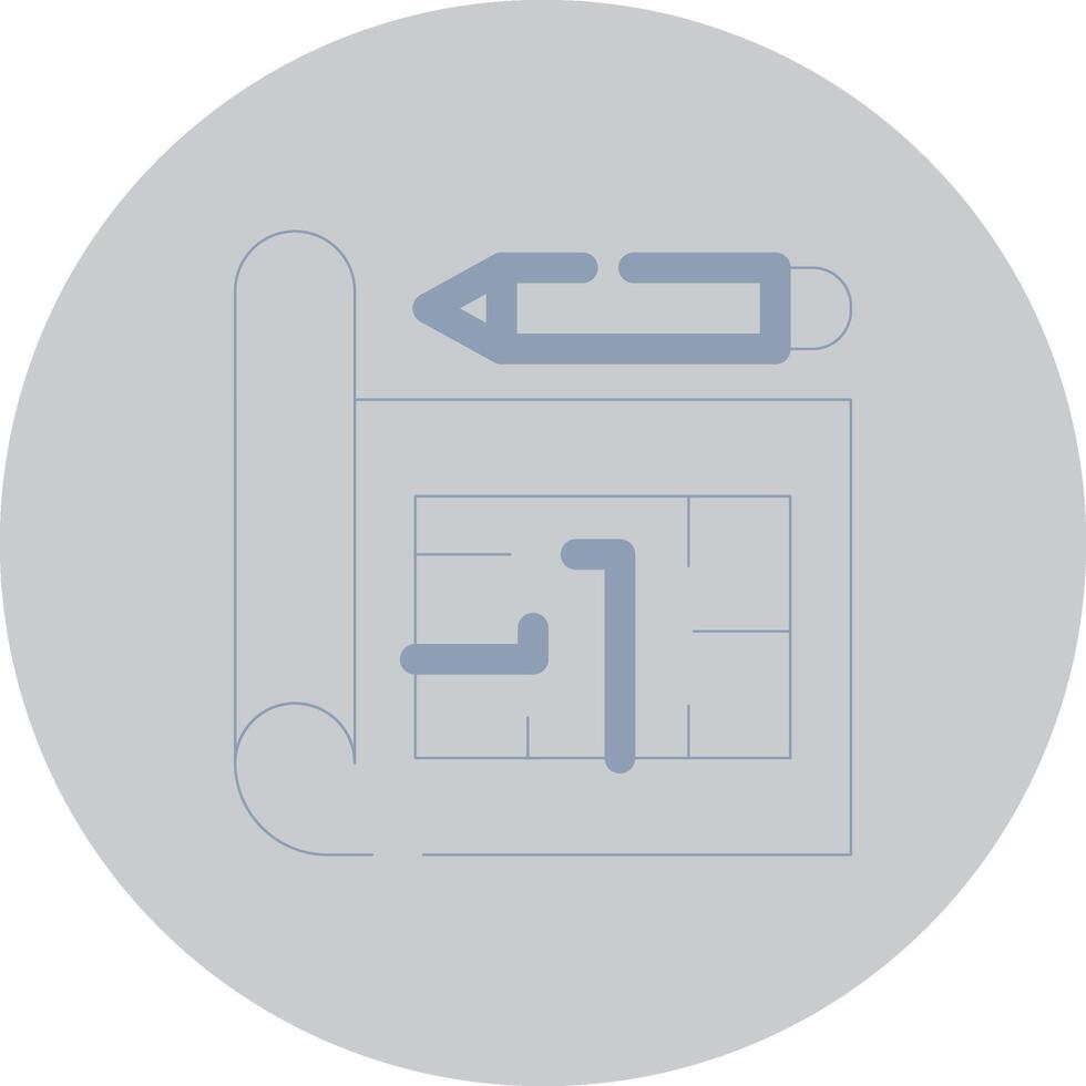 Blueprint Creative Icon Design vector