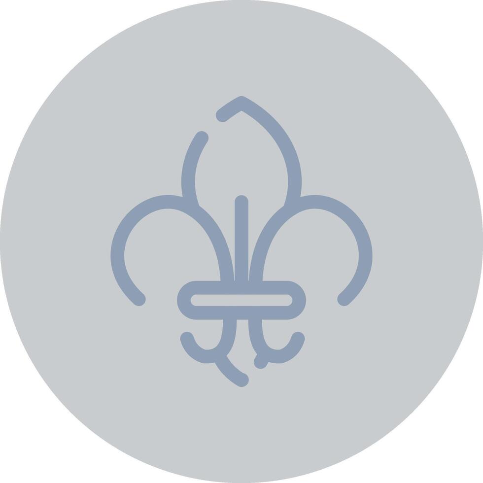 Fleur De Lis Creative Icon Design vector