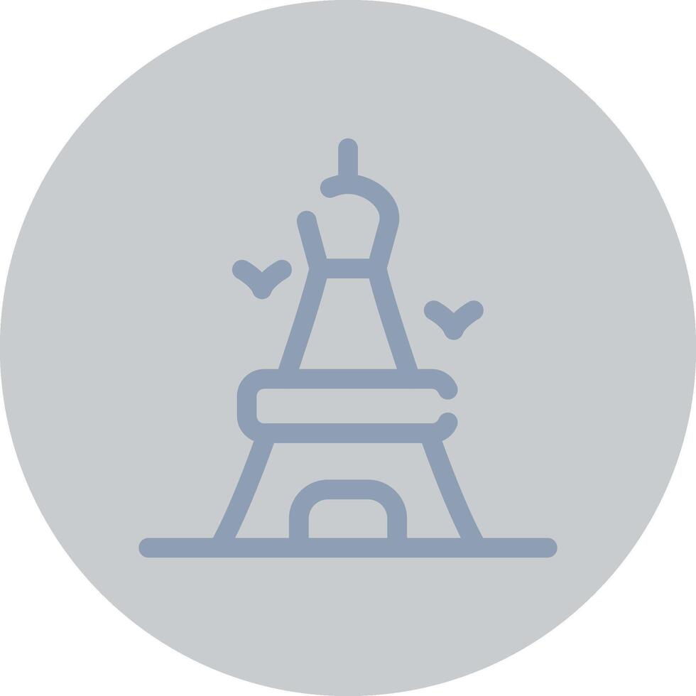 Eiffel Tower Creative Icon Design vector