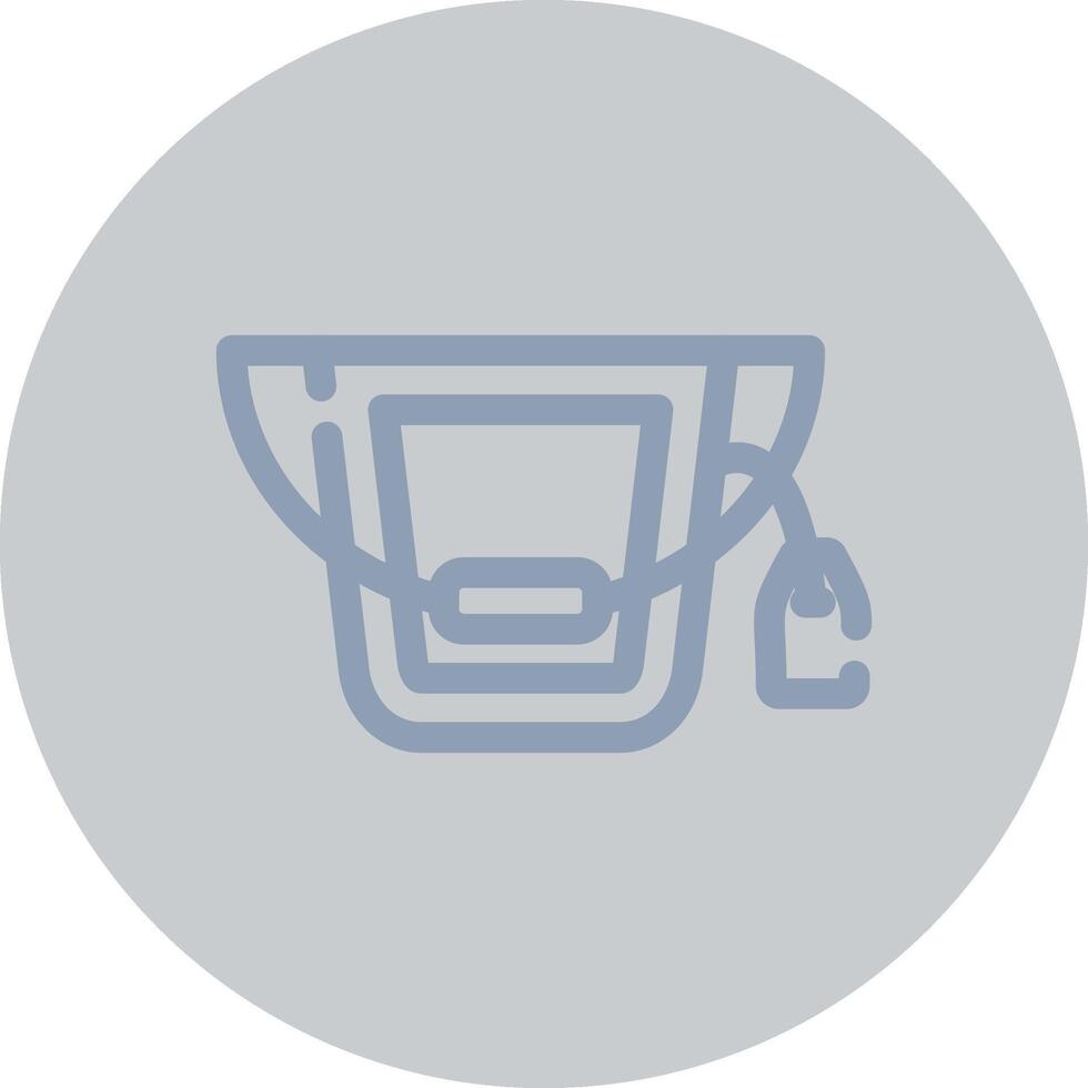 Bucket Creative Icon Design vector