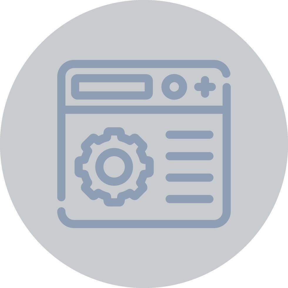 Setting Creative Icon Design vector