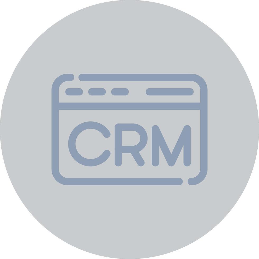 CRM Creative Icon Design vector