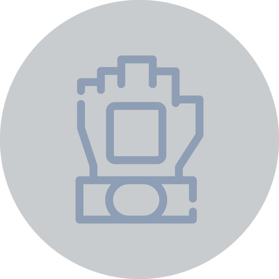 Fingerless Gloves Creative Icon Design vector