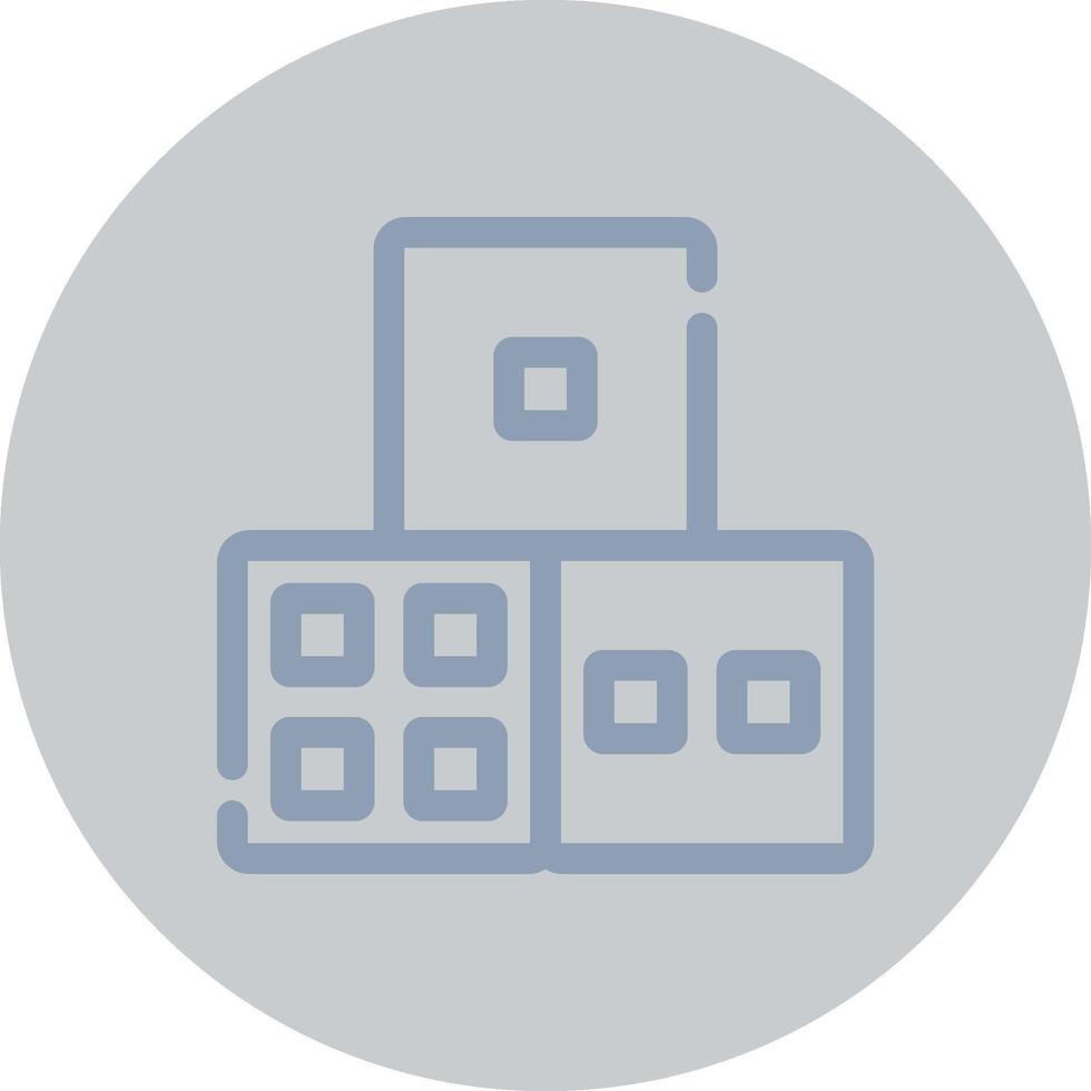 Dice Creative Icon Design vector