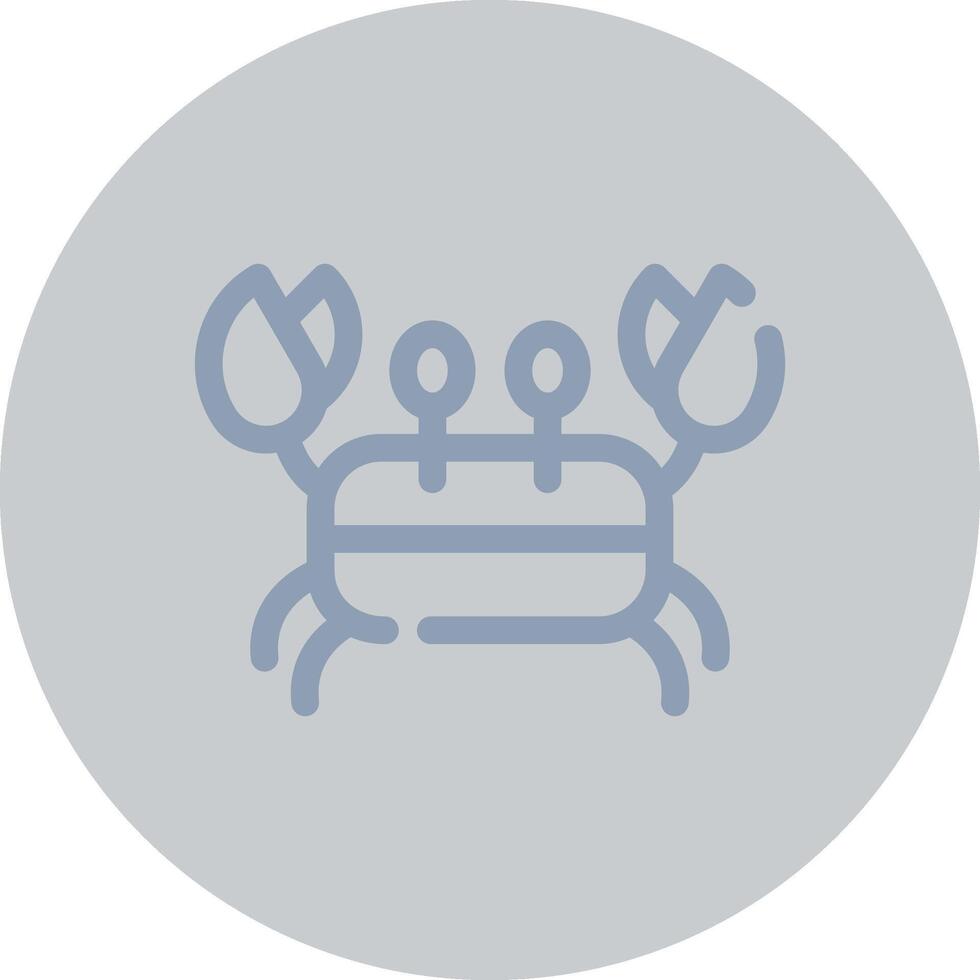 cangrejo creativo icono diseño vector