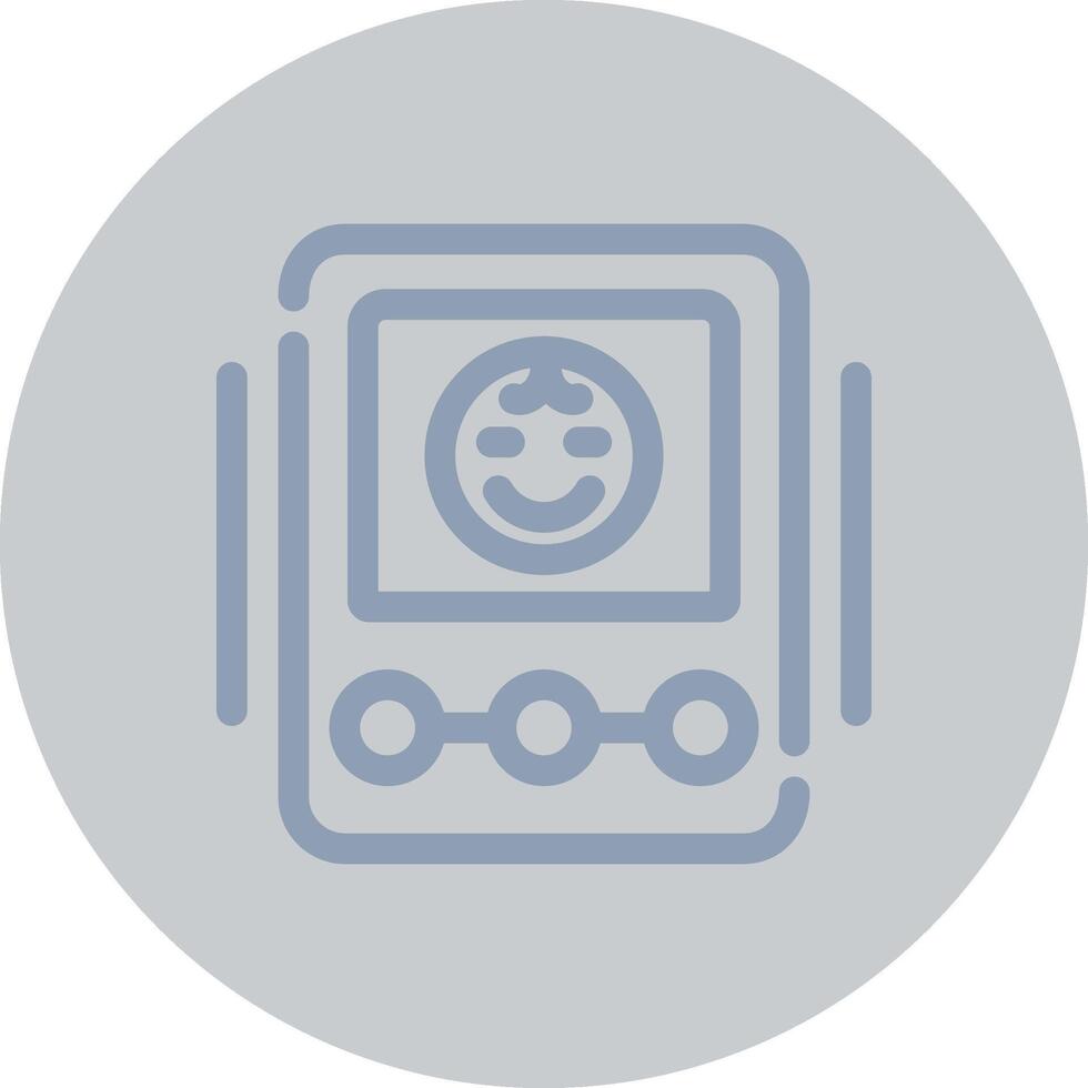 Baby Monitor Creative Icon Design vector