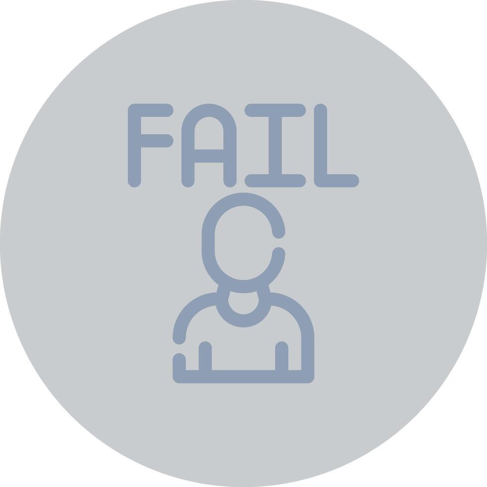 Fail Creative Icon Design vector