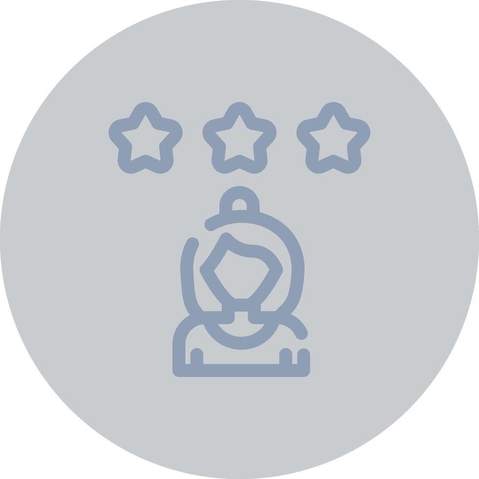 Rating Star Creative Icon Design vector