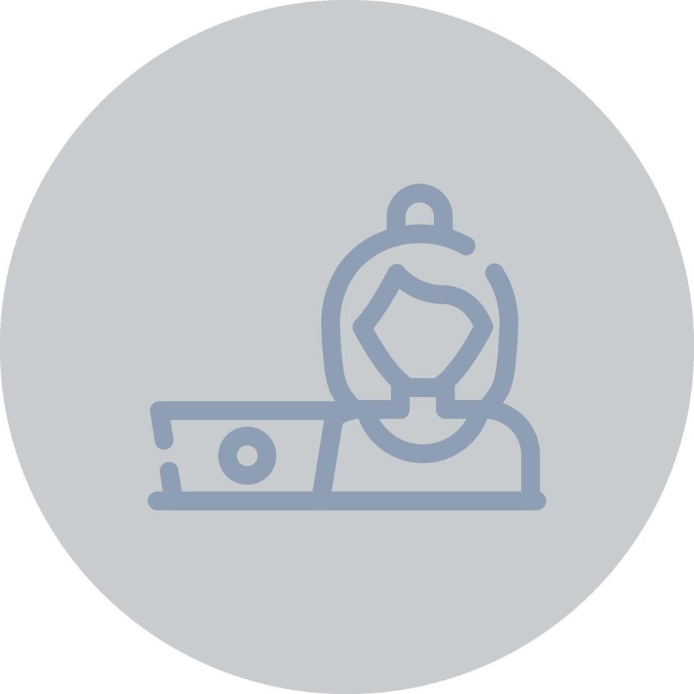 Hard At Work Creative Icon Design vector